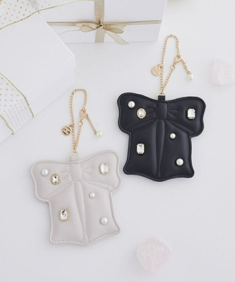 リボンビジューパスケース/メゾン ド フルール(Maison de FLEUR)