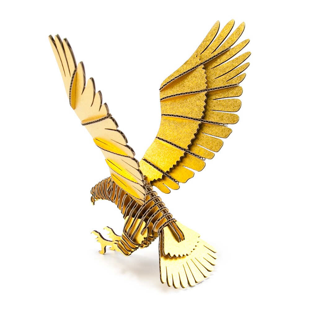 【FLATS】 段ボール 立体パズル / 鷹／フラッツ（FLATS）