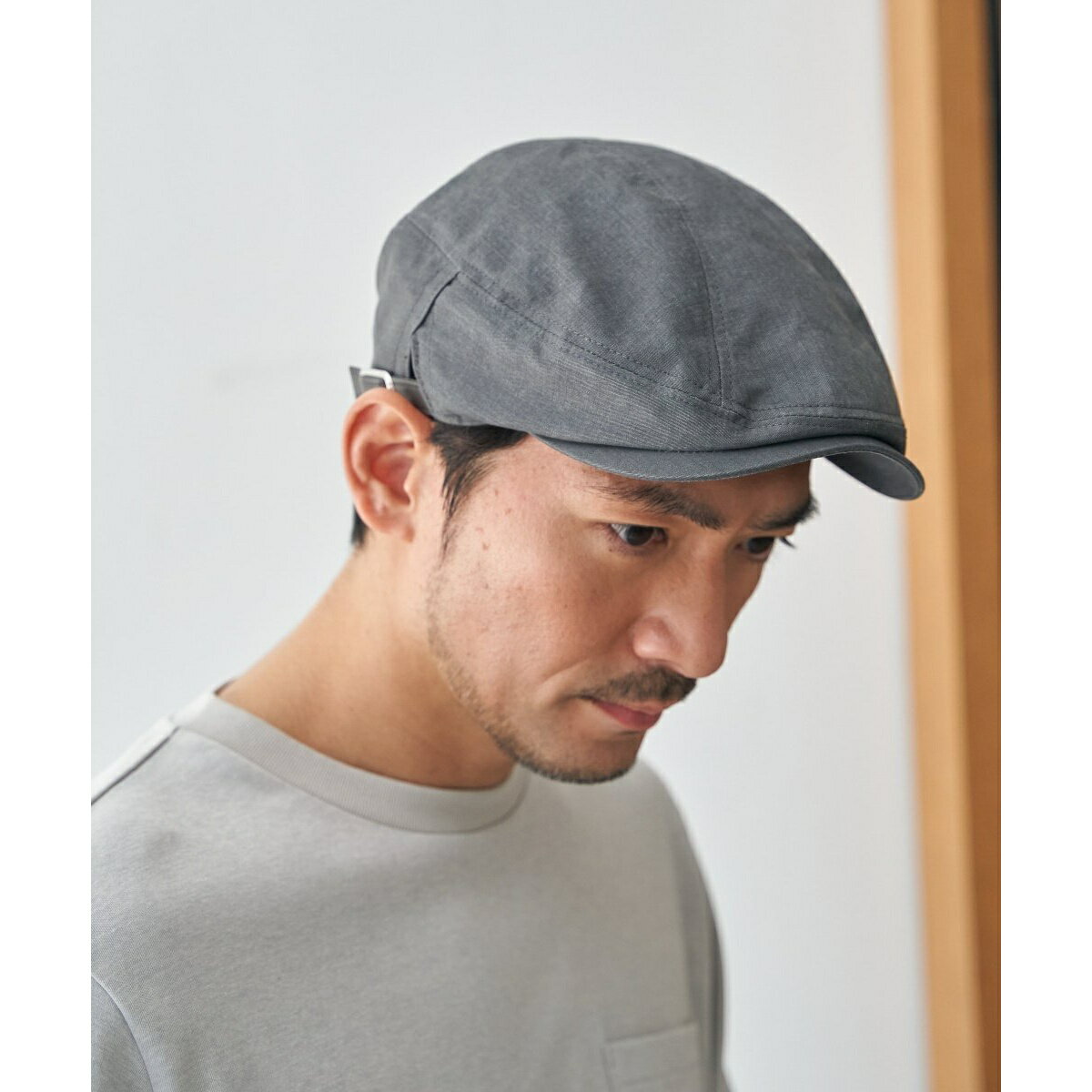 [型番：11910991]コットン素材の軽やかな風合いが魅力のハンチング。クセのないベーシックなシルエットで、カジュアルスタイルからきれいめまで幅広く合わせやすいアイテムです。【デザイン】短いひさしがシャープな印象のアーバンライクなハンチン...