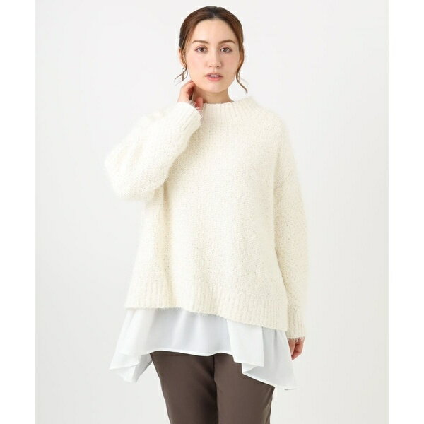 【大きいサイズ】バスケットモールニット／エウルキューブ（eur3）