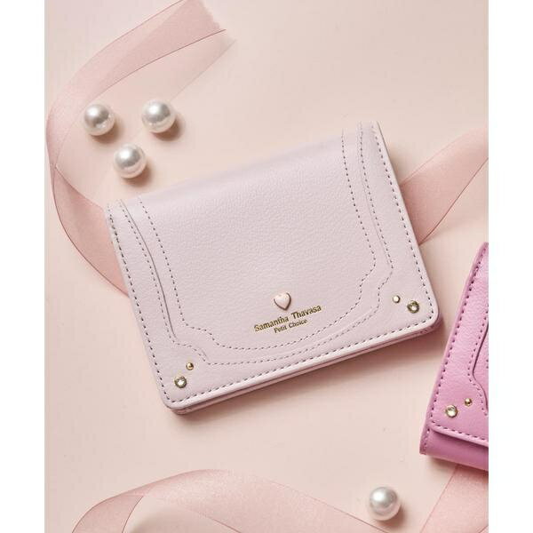 プチハート 二つ折り財布／サマン