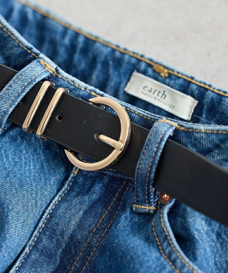 ラウンド バックルベルト／アースミュージック＆エコロジー（earth music＆ecology）