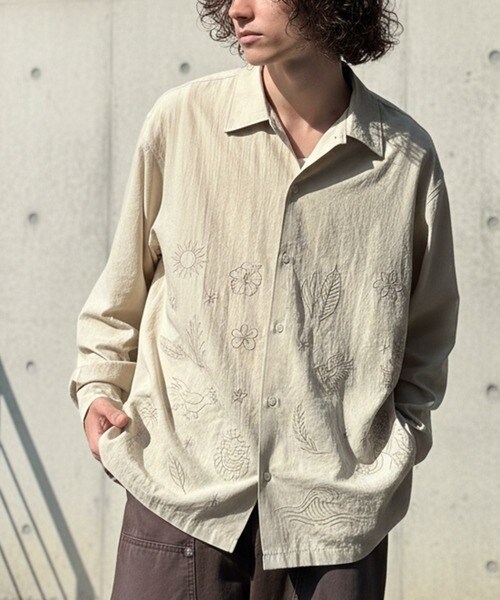 【Classical Origin】刺繍で魅せる存在感。オリジン刺繍キャンプカラーシャツ／クラシカルエルフ（Classical Elf）