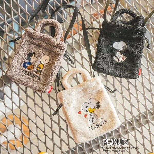 ＜PEANUTS＞ボア刺繍ショルダー／イッツデモ（ITS'DEMO）