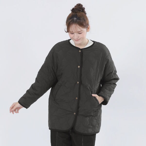 美品✴︎マリークワント/モヘヤシルク混ツイードロングコート/ブルー/総柄/日本製 モヘヤシャギーロングコート《la veille by