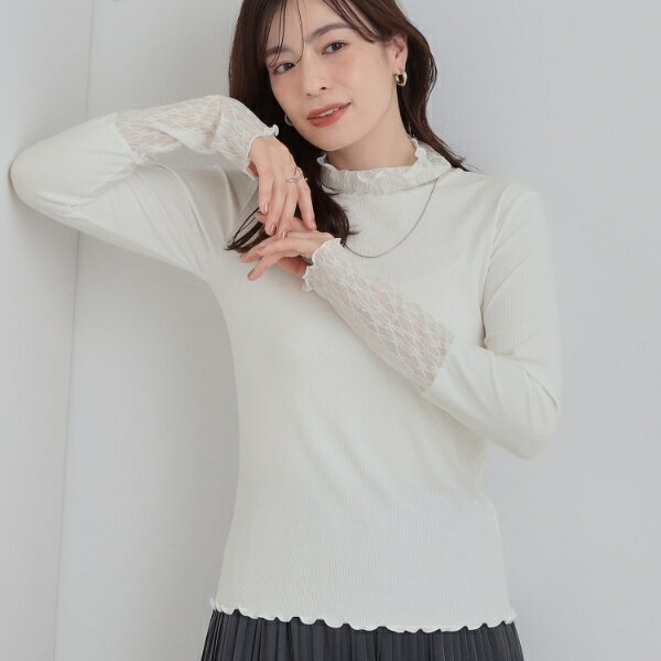 【洗濯機可】レイヤードスタイルに レース切り替えインナー／シューラルー（SHOOLARUE）