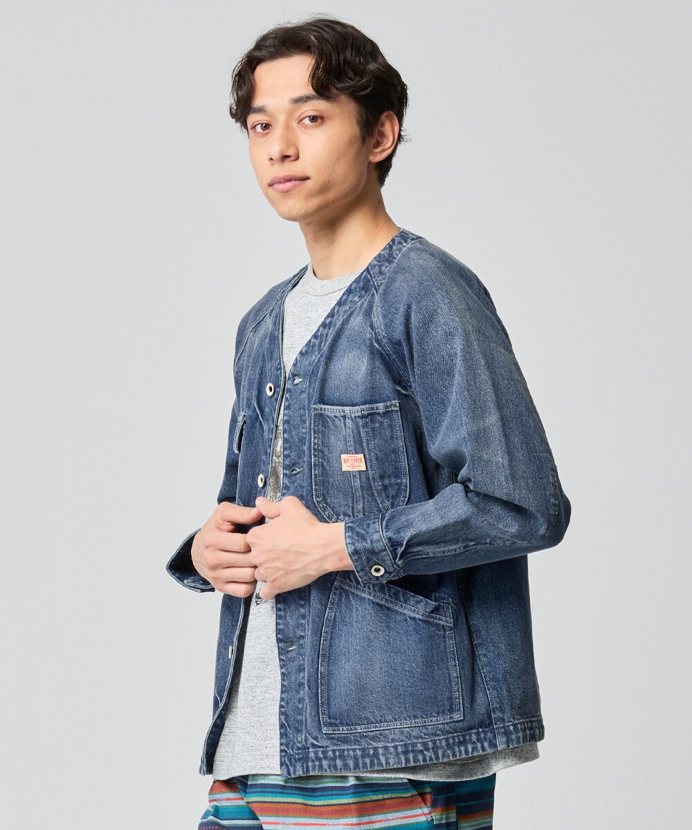 楽天市場】ノーカラー カバーオール（メンズファッション）の通販