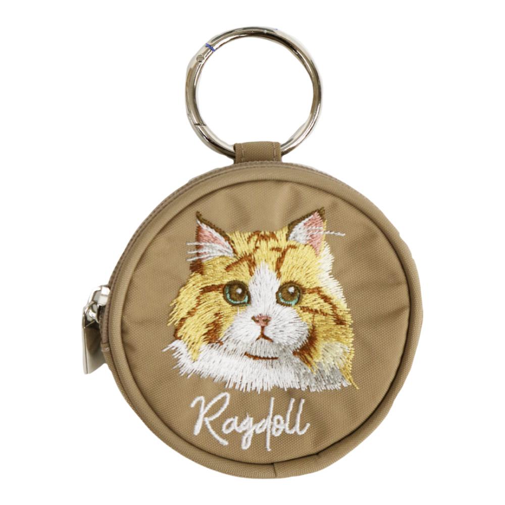 アニマル刺繍丸ポーチ／バックヤードファミリー（BACKYARD FAMILY）