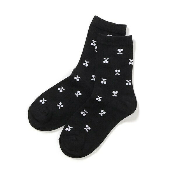 さくらんぼ・ハート・お花柄クルーソックス／アプレ レ クール（apres les cours）