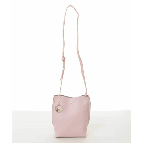 [軽量/チャーム付き]ウェーブカットステッチショルダーバッグ／MK ミッシェルクラン バッグ（MK MICHEL KLEIN BAG）