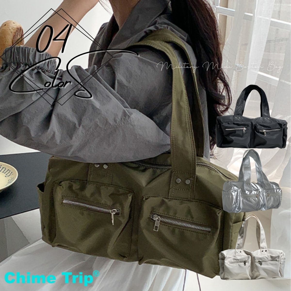 Chime Trip/ダブルポケットミニボストンバッグ ST/No.26053／チャイムトリップ（Chime Trip）