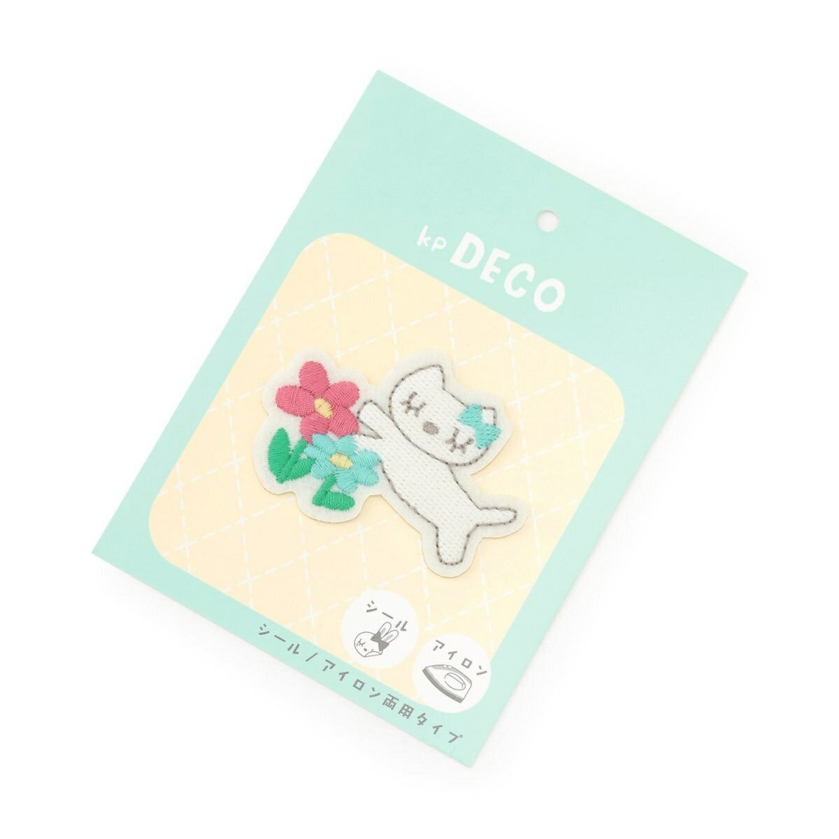 cocoちゃん＆花 ワッペン／ケーピー（KP）