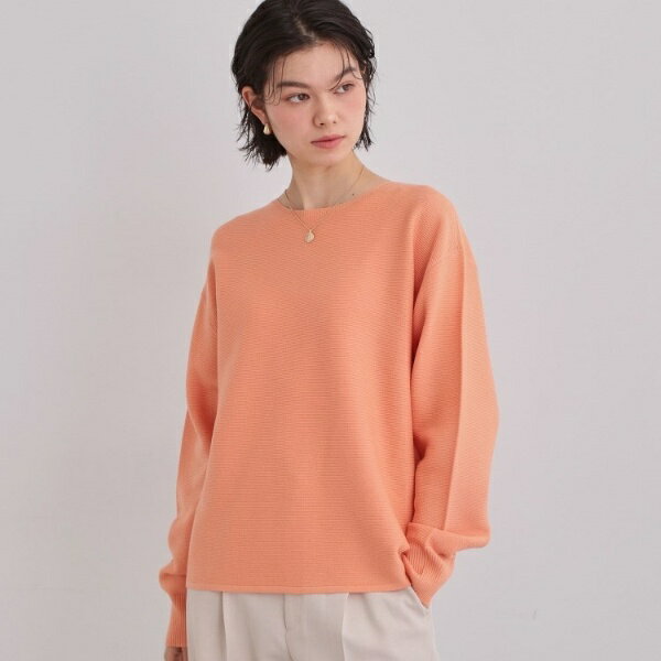 【S-XLサイズ選べる6色】どこから見ても美しい ガーターニット蓄熱洗濯機OK／ザ ショップ ティーケー（THE SHOP TK）