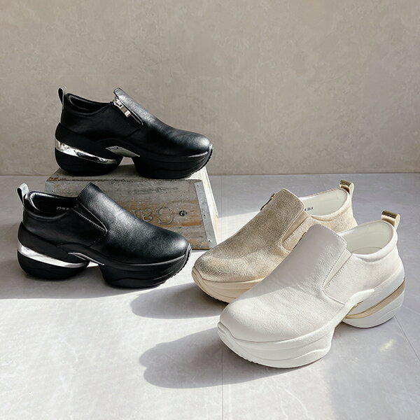 【26春夏新作】上品スニーカー サッと履ける シンプルスリッポンスニーカー／ヌーベルヴォーグ リラックス（NOUBEL VOUG Relax）