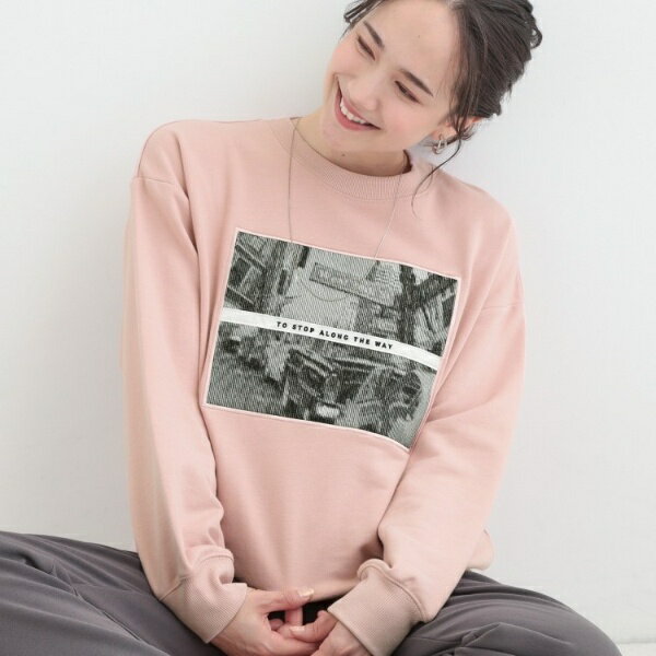 【S-LL】カジュアルすぎない大人のフォト刺繍裏毛スウェット／シューラルー（SHOOLARUE）