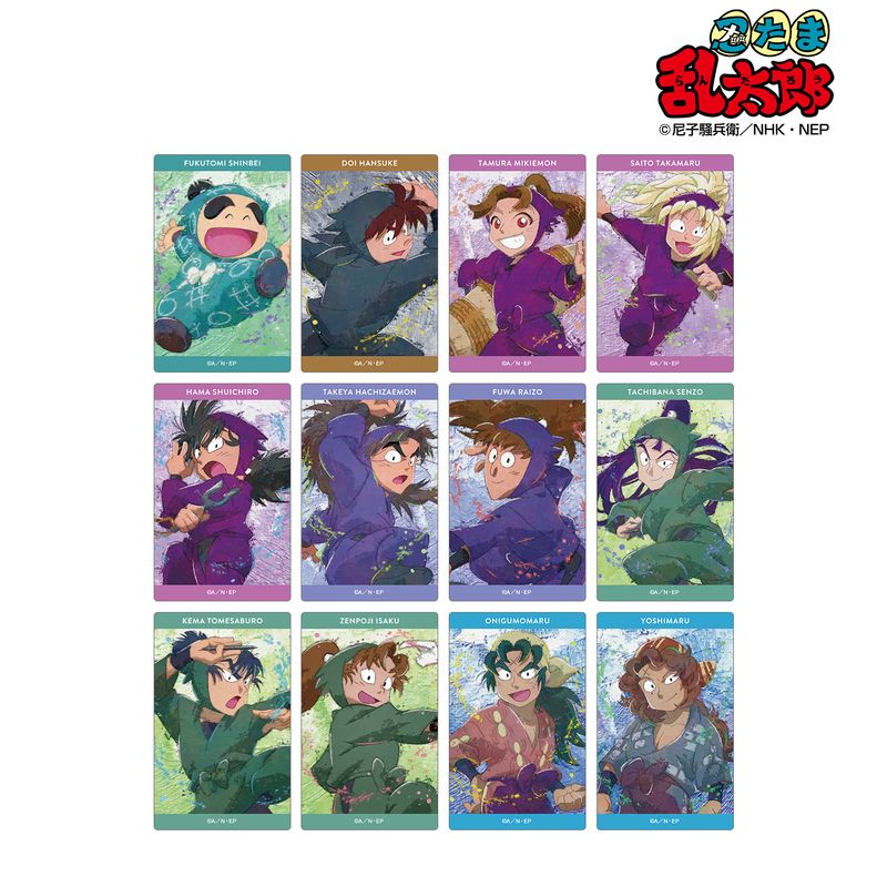 忍たま乱太郎_トレーディング grunge CANVAS カードステッカー ver.B(単位/BOX／colleize（colleize）