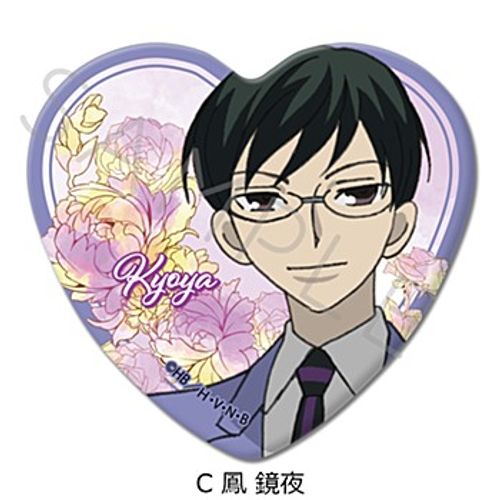 桜蘭高校ホスト部_ハート缶バッジ C 鳳鏡夜／colleize（colleize）
