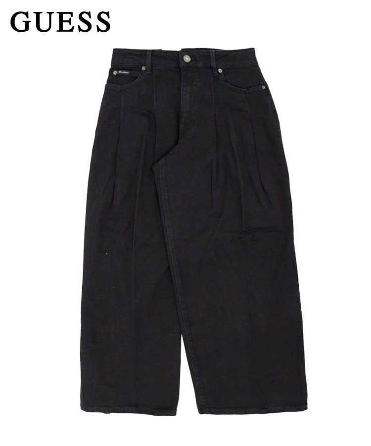 GUESS JEANS G12 Pleated Extra Wide Leg / ブラック [W5B／ゲス（GUESS）