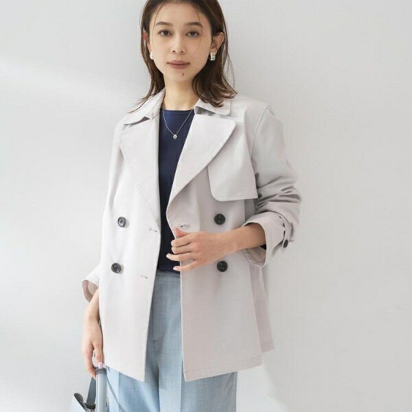 未使用　アンタイトル　UNTITLED 2 トレンチコート UNTITLED - アンタイトル トレンチコート 2 ベージュ 長袖 ダブル