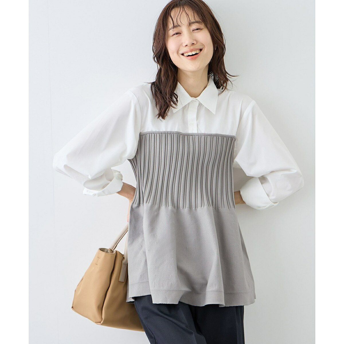 シャツドッキングペプラムニット／ロペピクニック（ROPE' PICNIC） 0101marui-13111892 丸井(マルイ)楽天市場店 サンプル画像3