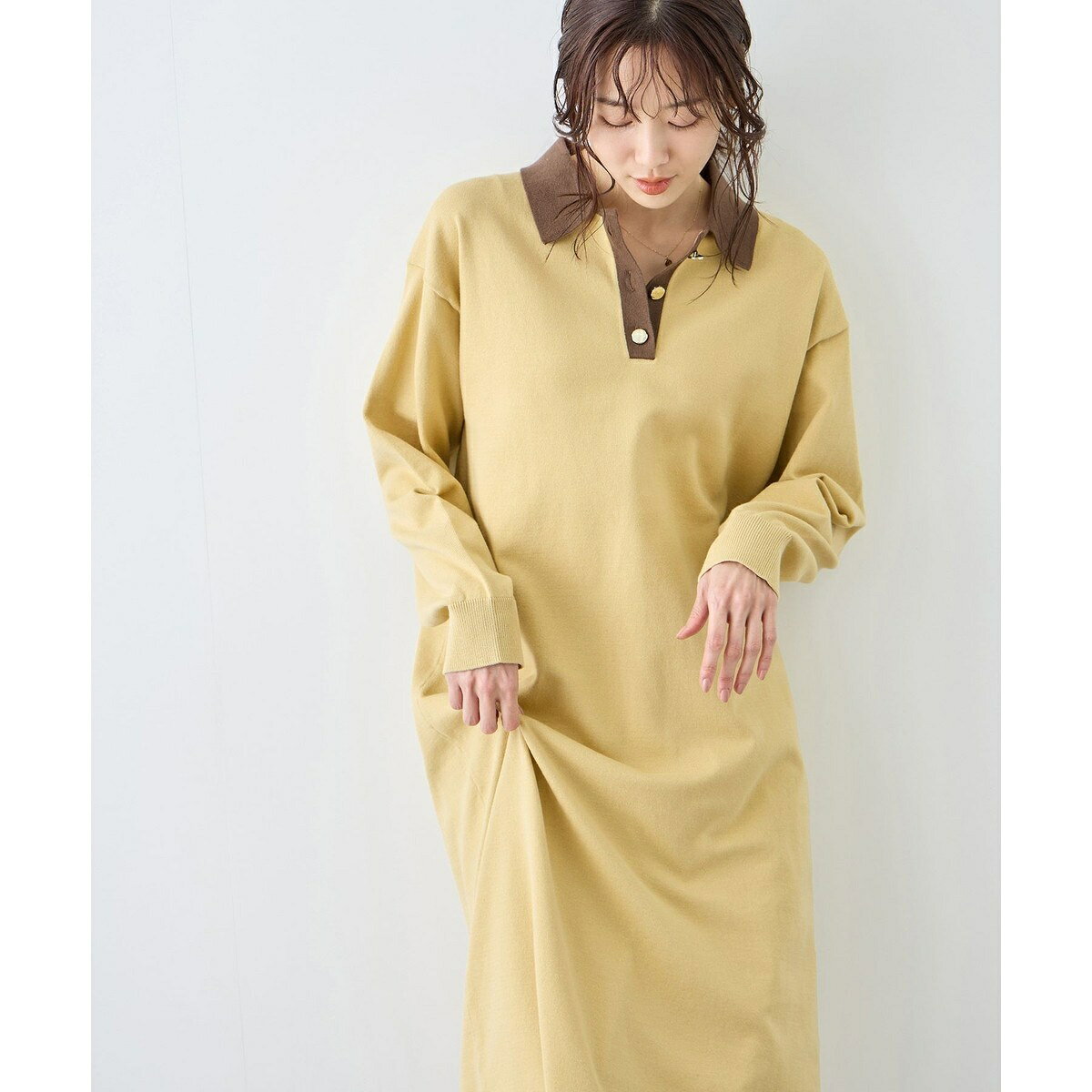 配色スキッパーニットワンピース／ロペピクニック（ROPE' PICNIC） 0101marui-13112028 丸井(マルイ)楽天市場店 サンプル画像3