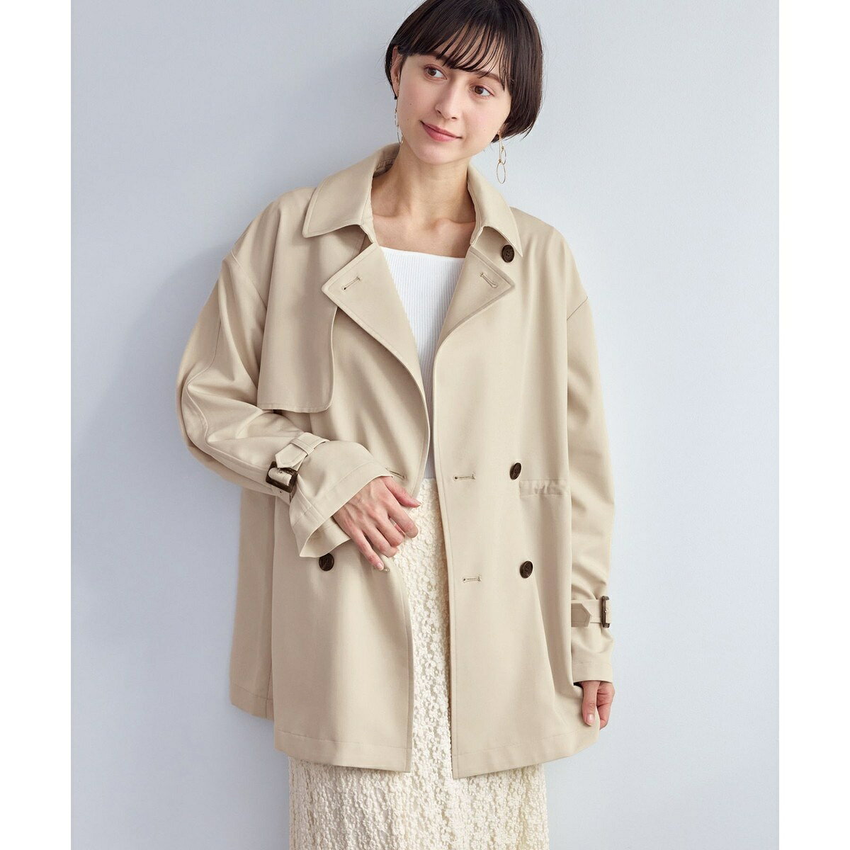 ミドル丈トレンチコート/花粉ガード・撥水／ロペピクニック（ROPE' PICNIC） 0101marui-13113675 丸井(マルイ)楽天市場店 サンプル画像2