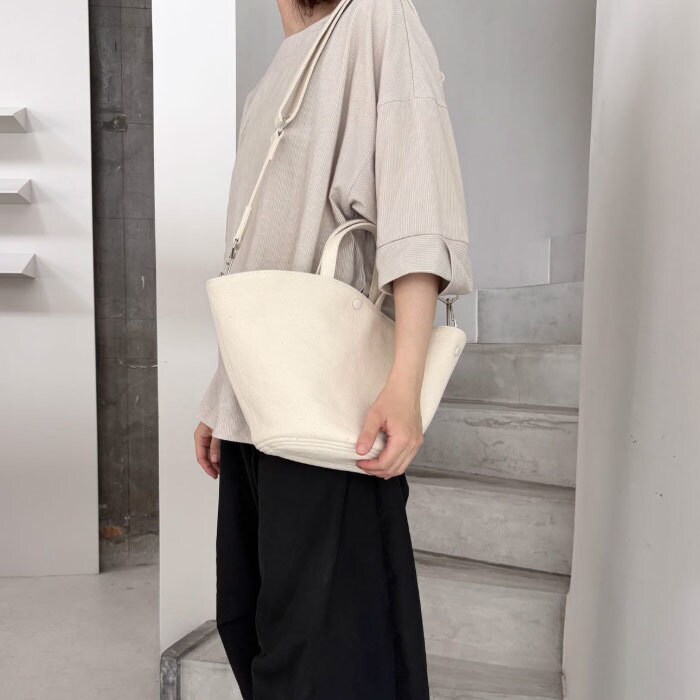 KURUMI BUTTON COTTON TOTE／アースメイド（EARTHMADE）