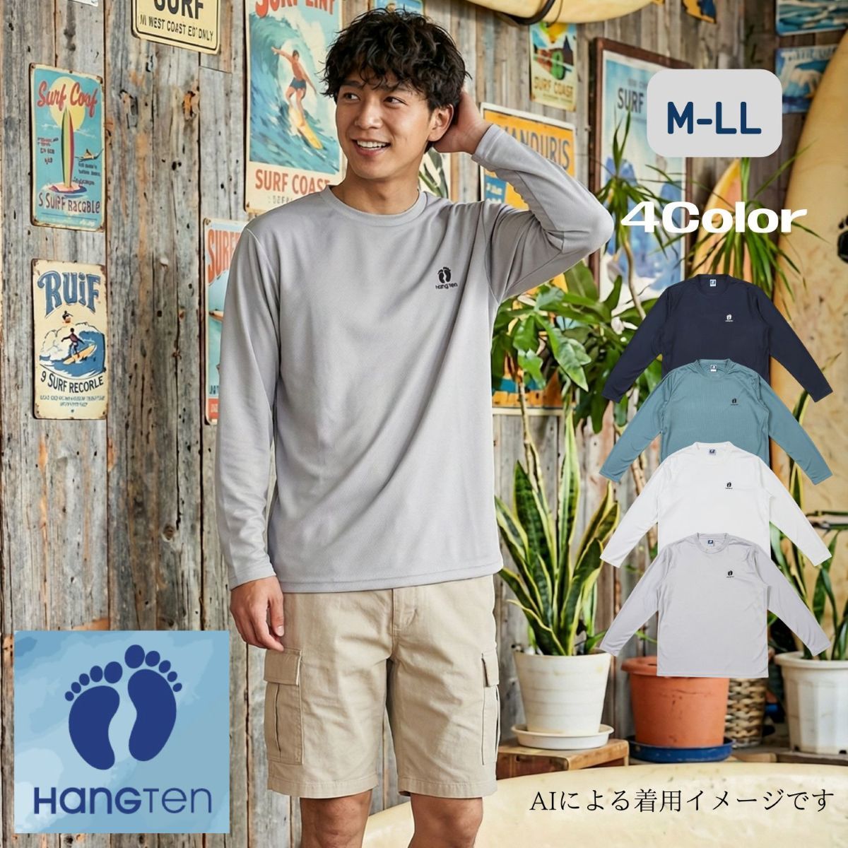 楽天市場】HANG TEN ハンテン（Tシャツ・カットソー｜トップス 