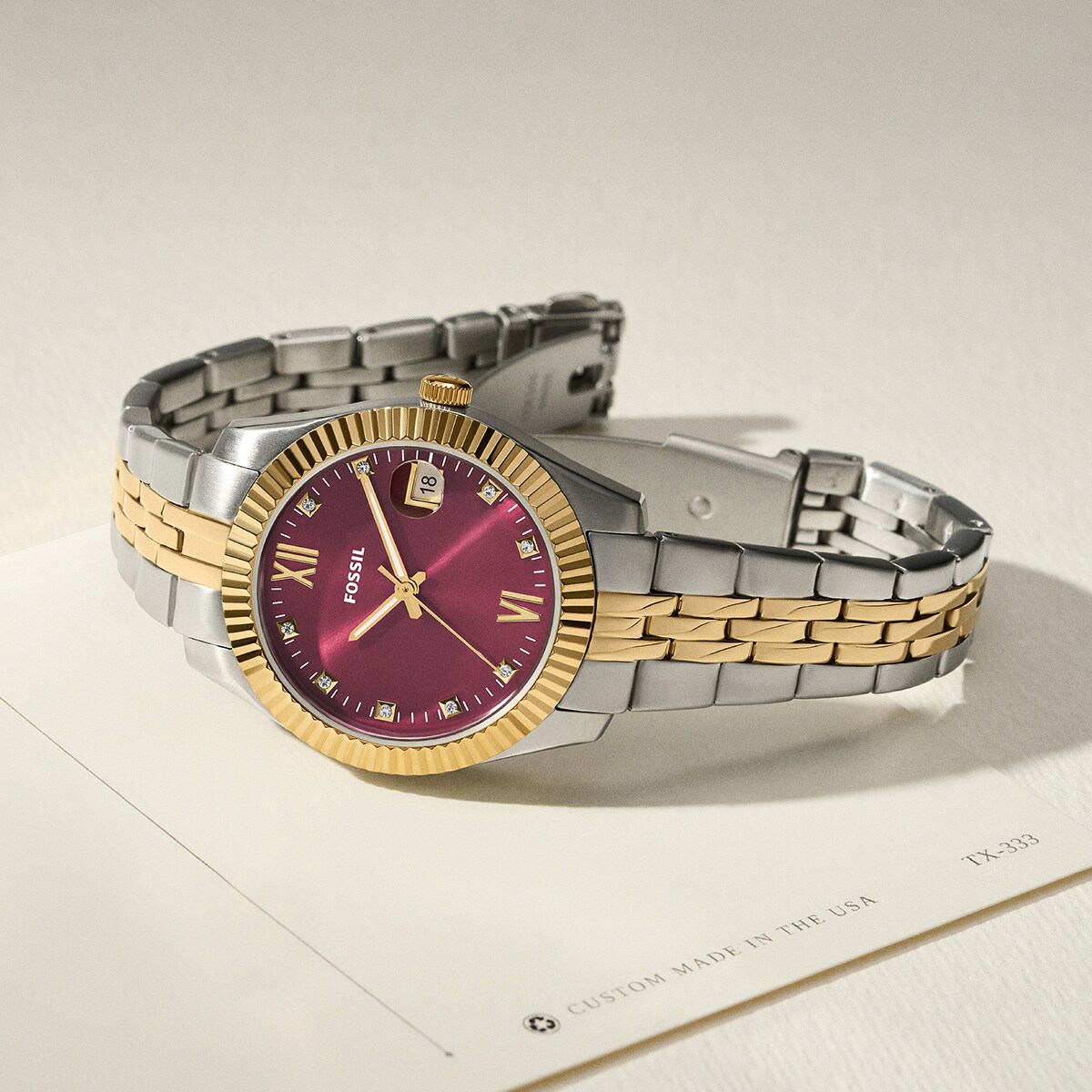 フォッシル 腕時計 レディース アナログ ステンレス ES5461／フォッシル（FOSSIL）