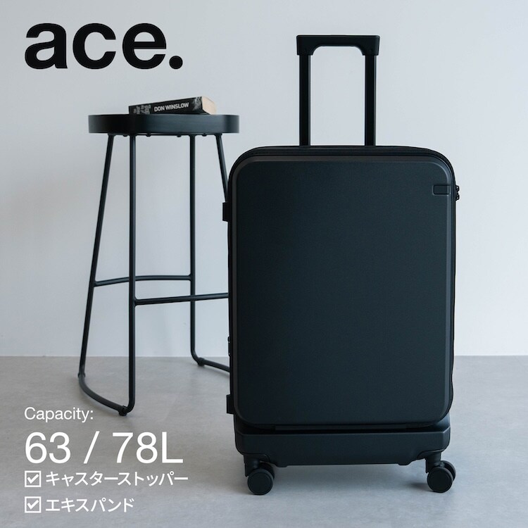 Carry Cases - スーツケース エキスパンド 出張 ストッパー付 PC収納 ガーメントケース トルク 09092／ace.（ace.）
