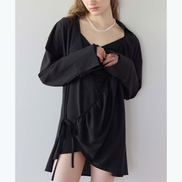 【SEA DRESS】カシュクールギャザーオー...の紹介画像3