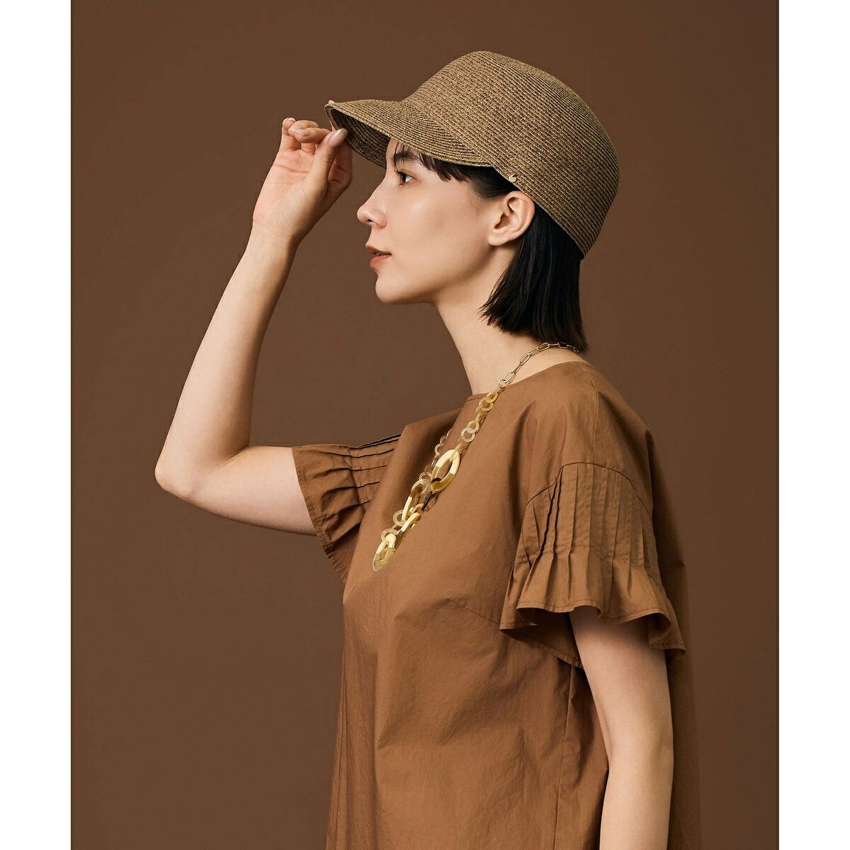 【カタログ掲載・UVカット・洗える・上品見え・フォルム自在】ブレード キャップ／自由区（JIYU-KU） 0101marui-13164363 丸井(マルイ)楽天市場店 パッケージ画像