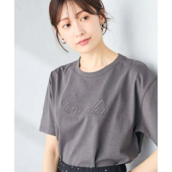 【接触冷感/UVカット/コットン100%】ロゴゆるTシャツ／アー・ヴェ・ヴェ（a.v.v）