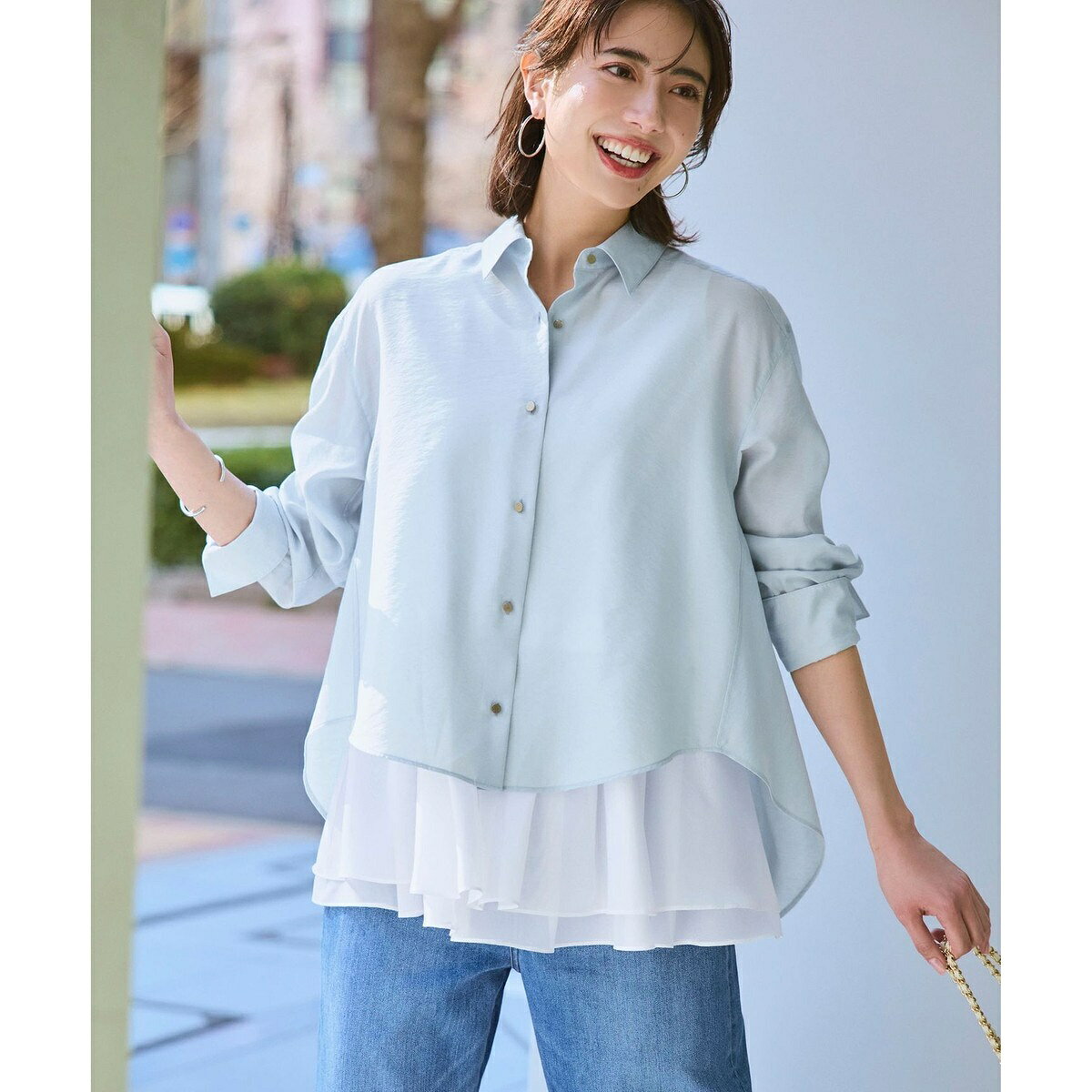 【CanCam掲載】シアータンブラー シャツ／23区（23KU） 0101marui-13167769 丸井(マルイ)楽天市場店 パッケージ画像