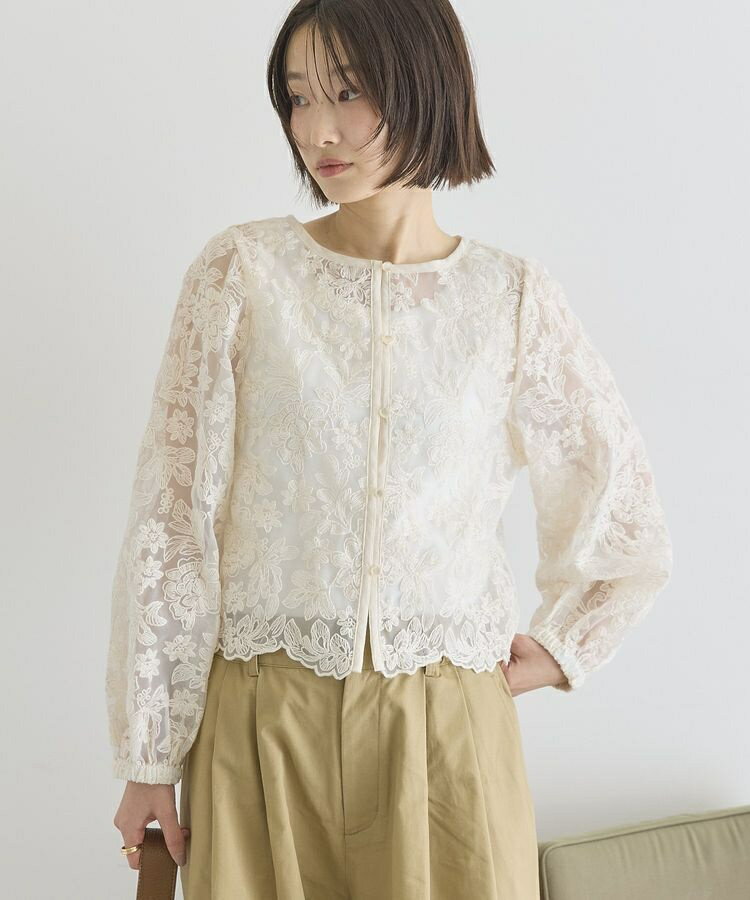 【前後2WAY】シアーレースブラウス／アメリカンホリック（AMERICAN HOLIC）