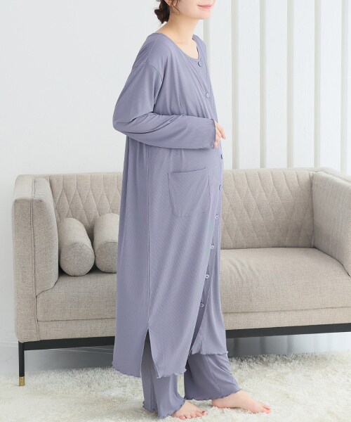 其它 - やわらかリブ前開きパジャマ／犬印マタニティ＆ベビー（inujirushimaternity＆baby）