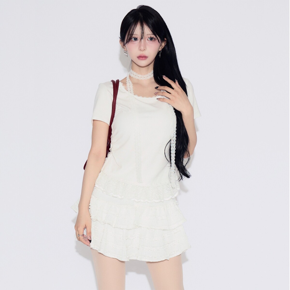 フリルティアード半袖Tシャツ／ティンカーエンド（tinkerend）