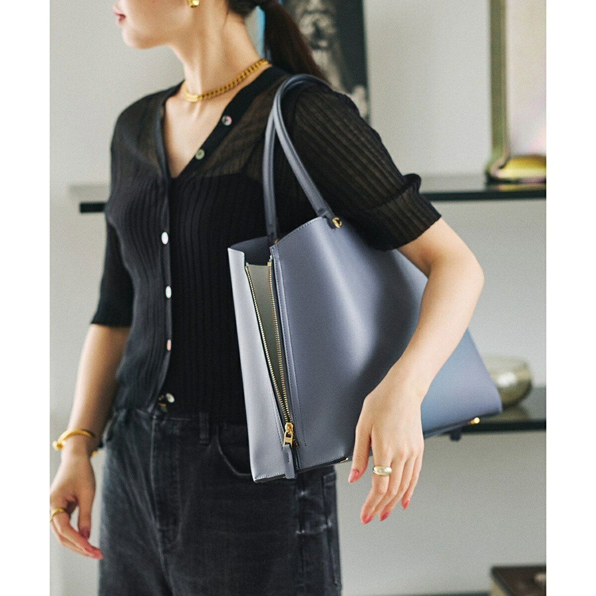 楽天市場】y bag medium (サイドジップトートバッグ)の通販