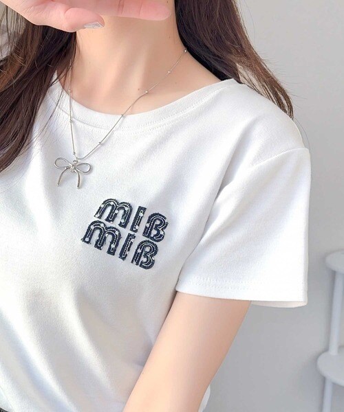 【mily bilet】着心地いい。絶対使えるシンプルT♪ワッペンコンパクトTシャツ（半袖）／クラシカルエルフ（Classical Elf）