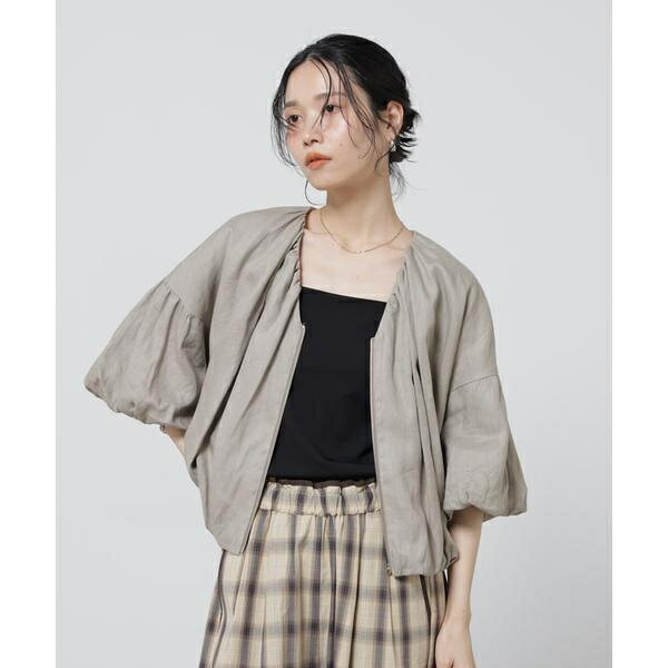 European Flax ギャザーバルーンブルゾン(セットアップ可)／ナノユニバース（NANO universe） 0101marui-13173431 丸井(マルイ)楽天市場店 サンプル画像3