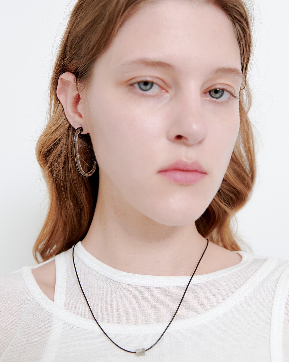 Rhinestone - kiehtova/SQUARE CORD CHOKER／キエトヴァ（kiehtova）