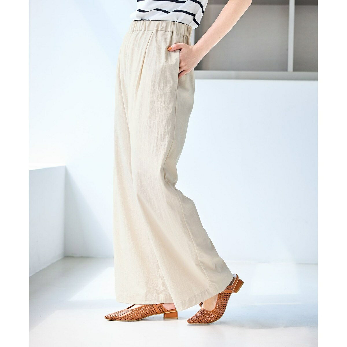 【ベストヒット】レーヨンナイロンイージーワイドパンツ/UVカット／ロペピクニック（ROPE' PICNIC） 0101marui-13175696 丸井(マルイ)楽天市場店 サンプル画像3