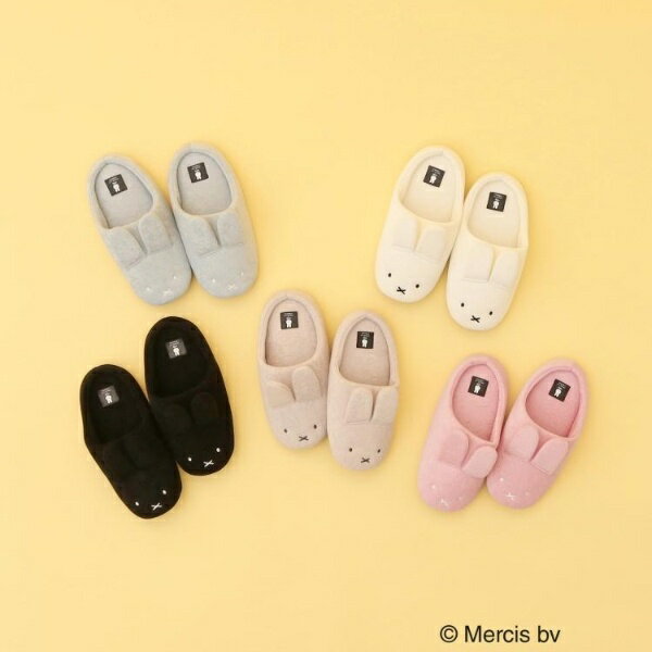 ◆【miffy】パイルルームスリッパ／オペークドットクリップ（OPAQUE.CLIP）