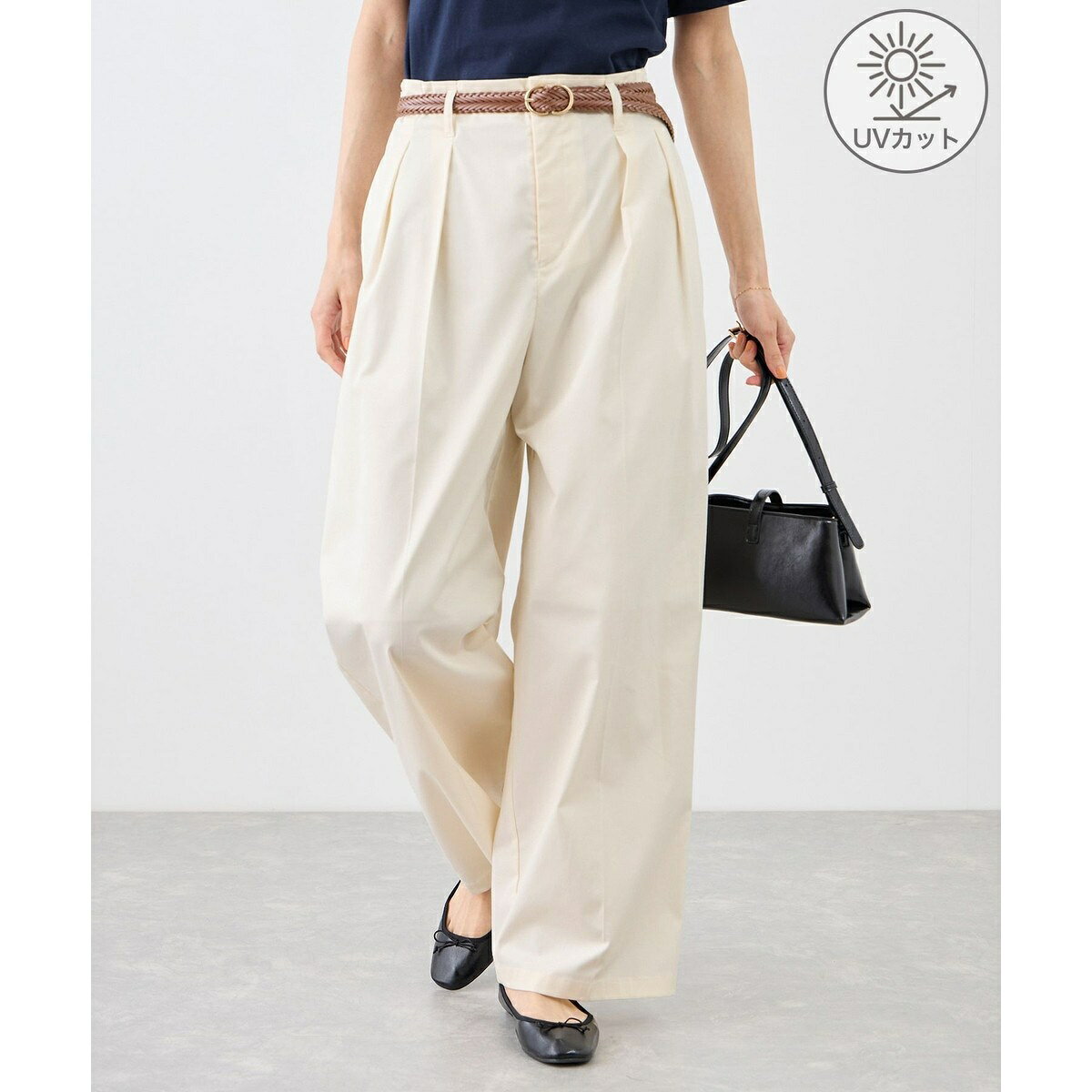 タックデザインチノパンツ/UVカット／ロペピクニック（ROPE' PICNIC） 0101marui-13185369 丸井(マルイ)楽天市場店 サンプル画像2