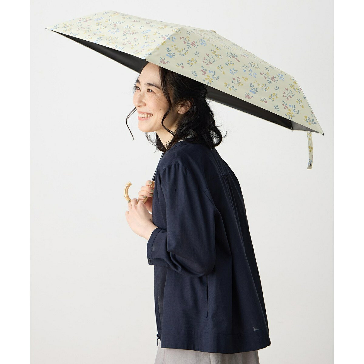 Unisex - 花柄折り畳み傘【晴雨兼用】【UVカット】【遮熱】【軽量】／デコイ（DECOY）