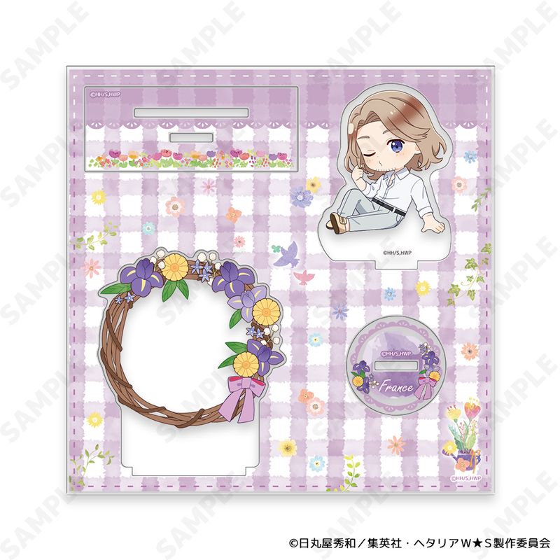 ヘタリア World☆Stars_アクリルスタンド 6 フランス-Flower Shower-[ドレ／colleize（colleize）
