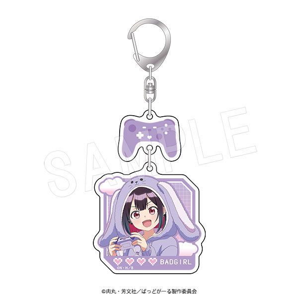 ばっどがーる_アクリルキーホルダー アニマルルームウェアVer. 優谷優／colleize（colleize）