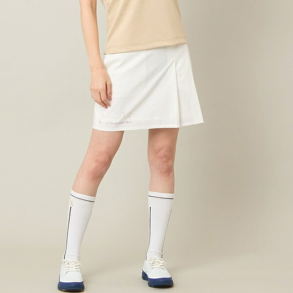 【Women's】【接触冷感／UVカット／撥水】ストレッチプリーツキュロット／エヌエス...
