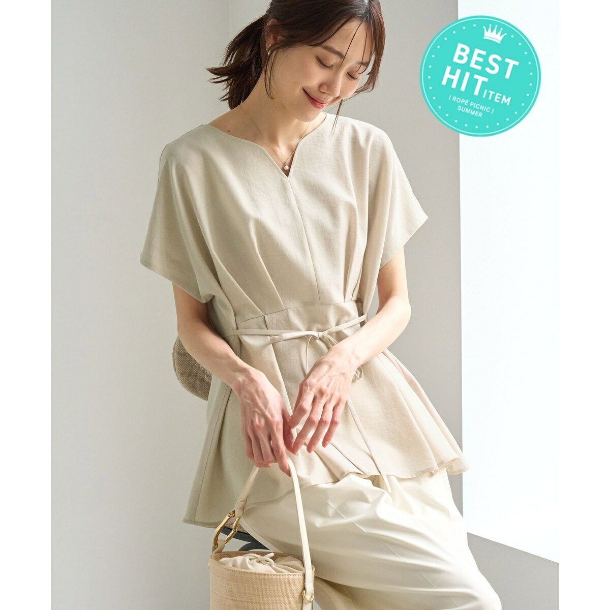 【ベストヒット】ハートネックペプラムブラウス/接触冷感／ロペピクニック（ROPE' PICNIC） 0101marui-13190222 丸井(マルイ)楽天市場店 サンプル画像2