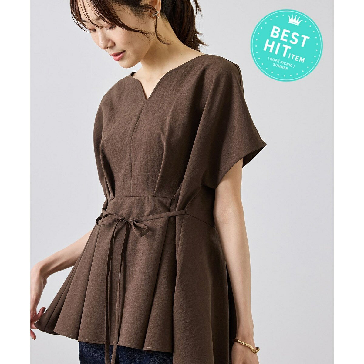 【ベストヒット】ハートネックペプラムブラウス/接触冷感／ロペピクニック（ROPE' PICNIC） 0101marui-13190222 丸井(マルイ)楽天市場店 サンプル画像3
